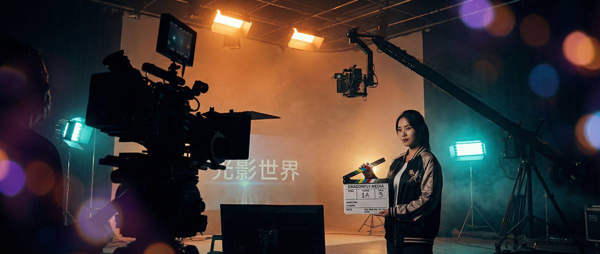 影视传媒视频制作现场